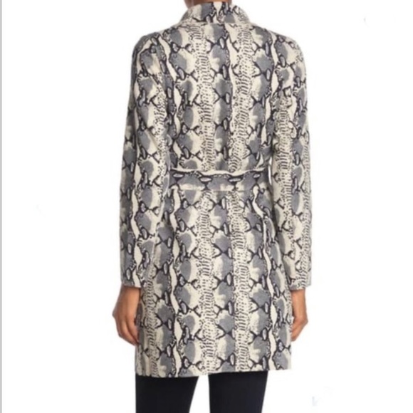 Love Token Snake Print Trench Jacket NWT - Picture 4 of 7